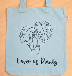 'Lover of Plants" Cotton Shopper/Tote Bag