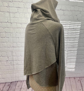 'Equine' Cross Back Cropped Hoodie