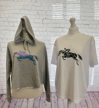 Load image into Gallery viewer, &#39;Equine&#39; Cross Back Cropped Hoodie
