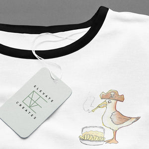 'Seagull & Chips' Ringer Tee