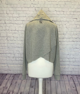 Cross Back Cropped Hoodie