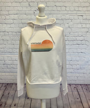 Load image into Gallery viewer, &#39;Vintage&#39; retro print cropped cross back hoodie
