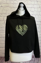 Load image into Gallery viewer, &#39;Heart&#39; Cross Back Cropped Hoodie
